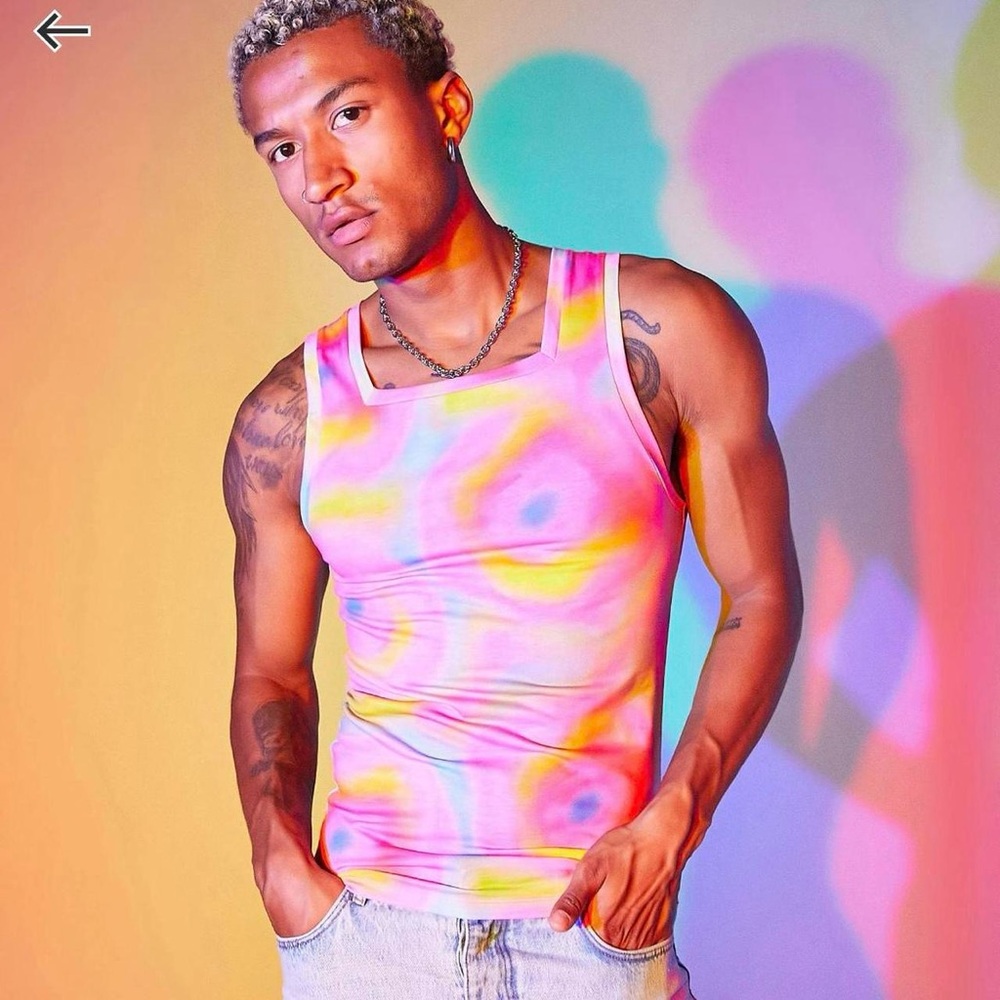 ASOS tie dye slim fit tank top, like new